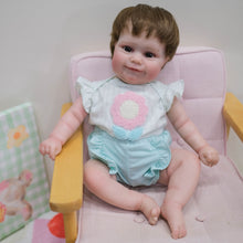 Laden Sie das Bild in den Galerie-Viewer, 20 Inch Soft Silicone Reborn Baby Doll Realistic and Lifelike Cute Smiling Newborn Dolls Gift for Kids

