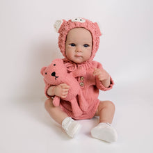 Load image into Gallery viewer, FALVIA 18 inch Realistic Reborn Baby Doll Soft Vinyl Silicone Reborn Baby Girl Full Body Newborn Baby Dolls That Look Real
