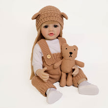 Cargar imagen en el visor de la galería, Betty 22 Inch 55CM Lovely Newborn Baby Dolls Girl Adorable Lifelike Reborn Baby Dolls Full Silicone Body Toddler Doll Girl Born Toy with Long Hair for Girls Birthday
