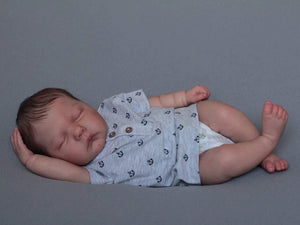 19 Inch Sleeping Lifelike Reborn Baby Dolls Girl Marley Cloth Body Baby Doll Adorable Realistic Newborn Baby Dolls Gift