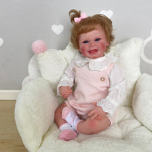 Carregar imagem no visualizador da galeria, 20 Inch Sweet Lifelike Newborn Baby Dolls Adorable Reborn Baby Doll Harper Realistic Baby Doll Girl Birthday Xmas Gift
