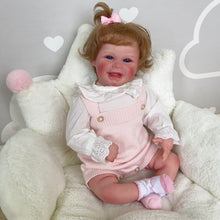 Carregar imagem no visualizador da galeria, 20 Inch Sweet Lifelike Newborn Baby Dolls Adorable Reborn Baby Doll Harper Realistic Baby Doll Girl Birthday Xmas Gift
