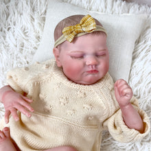 Laden Sie das Bild in den Galerie-Viewer, 20 Inch Sleeping Cuddly Newborn Baby Doll Girl Realistic Lifelike Reborn Baby Doll Birthday Gift for Kids
