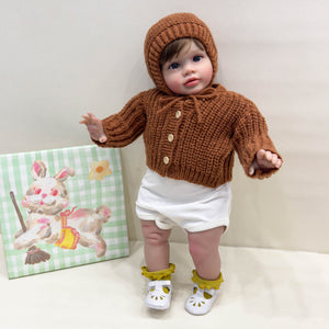 26inch Lovely Reborn Baby Dolls Lifelike Realistic Toddler Dolls Girl Chubby Body Silicone Newborn Baby Dolls Girl Birthday Gift
