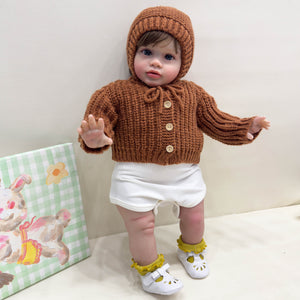 26inch Lovely Reborn Baby Dolls Lifelike Realistic Toddler Dolls Girl Chubby Body Silicone Newborn Baby Dolls Girl Birthday Gift