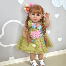 Load image into Gallery viewer, 22 Inch Adorable Reborn Baby Dolls Girl Lovely Newborn Silicone Full Body Baby Dolls Girl Gift
