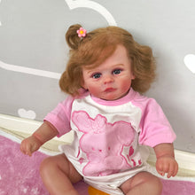 Carregar imagem no visualizador da galeria, 20 Inch Lovely Toddler Reborn Baby Dolls Girl Cloth Body Lifelike Newborn Baby Doll Gift
