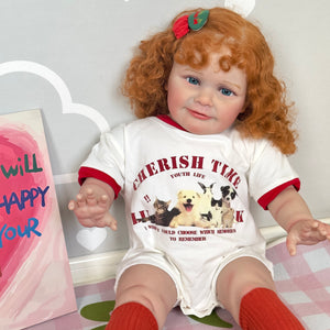 24 Inch Lifelike Realistic Reborn Baby Dolls Girl Cuddly Toddler Newborn Baby Doll Girls Gift