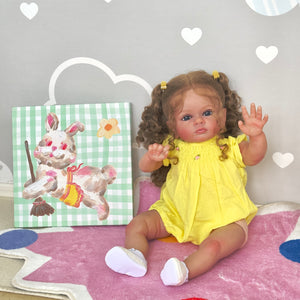 23 Inch Lovely Reborn Baby Dolls girl Lifelike Soft Cloth Baby Doll Toddler Reborn Baby Dolls