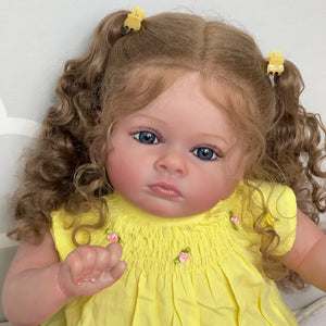 23 Inch Lovely Reborn Baby Dolls girl Lifelike Soft Cloth Baby Doll Toddler Reborn Baby Dolls