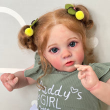 Carica l&#39;immagine nel visualizzatore di Gallery, 24inch Adorable Reborn Toddlers Baby Dolls Girl Soft Silicone Newborn Baby Dolls Realistic Newborn Baby Dolls Gift for Kids
