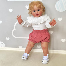 Carica l&#39;immagine nel visualizzatore di Gallery, Reborn Baby Dolls Blonde Hair That Look Real 26 Inch Reborn Toddler Straight Legs Realistic Baby Dolls Girl Chubby Body Silicone Newborn Babies Poseable Art Collection Dolls Giant Birthday Gift
