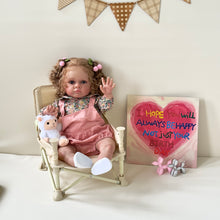 Carregar imagem no visualizador da galeria, 23 Inch Lovely Adorable Newborn Baby Dolls girl Lifelike Soft Cloth Baby Doll Toddler Reborn Baby Dolls Gift

