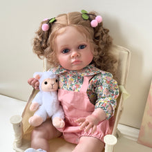 Carregar imagem no visualizador da galeria, 23 Inch Lovely Adorable Newborn Baby Dolls girl Lifelike Soft Cloth Baby Doll Toddler Reborn Baby Dolls Gift
