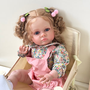 23 Inch Lovely Adorable Newborn Baby Dolls girl Lifelike Soft Cloth Baby Doll Toddler Reborn Baby Dolls Gift