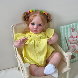 24 Inch Lifelike Reborn Toddlers Girl Doll Realistic Newborn Baby Doll Adorable Reborn Baby Dolls