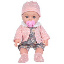 Load image into Gallery viewer, 12-Inch Magnetic Pacifier &amp; Waterproof Reborn Baby Doll - Changeable Outfits with Hat &amp; Socks | Realistic Collectible Doll for Kids &amp; Collectors
