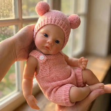 Load image into Gallery viewer, Adorable 12" Full Silicone Baby Doll - 2kg Weighted Lifelike Reborn Girl Doll with Cute Pink Outfit, Perfect Cozy Companion &amp; Gift
