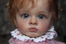 Carica l&#39;immagine nel visualizzatore di Gallery, 23 Inch Girl Reborn Toddler Visible Veins Freckles Realistic Newborn Baby Doll Weighted Reborn Baby Dolls Birthday Gift for Children
