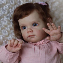 Laden Sie das Bild in den Galerie-Viewer, 24 Inch Reborn Baby Doll Weighted Realistic Reborn Toddler Doll Lifelike Newborn Baby Doll Girls with Real Veins
