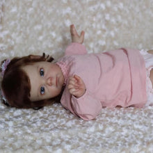 Carica l&#39;immagine nel visualizzatore di Gallery, 24 Inch Reborn Baby Doll Weighted Realistic Reborn Toddler Doll Lifelike Newborn Baby Doll Girls with Real Veins
