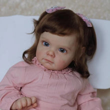 Carica l&#39;immagine nel visualizzatore di Gallery, 24 Inch Reborn Baby Doll Weighted Realistic Reborn Toddler Doll Lifelike Newborn Baby Doll Girls with Real Veins
