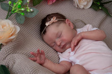 Carica l&#39;immagine nel visualizzatore di Gallery, 19 Inch Lovely Reborn Dolls Girl Sleeping Cute Smiling Silicone Reborn Baby Doll Preemie Lifelike Reborn Baby Doll
