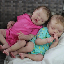 Carregar imagem no visualizador da galeria, 18 Inch Sleeping Reborn Baby Dolls Girls Twins Silicone Lifelike Reborn Baby Dolls Realistic Newborn Baby Dolls Girls
