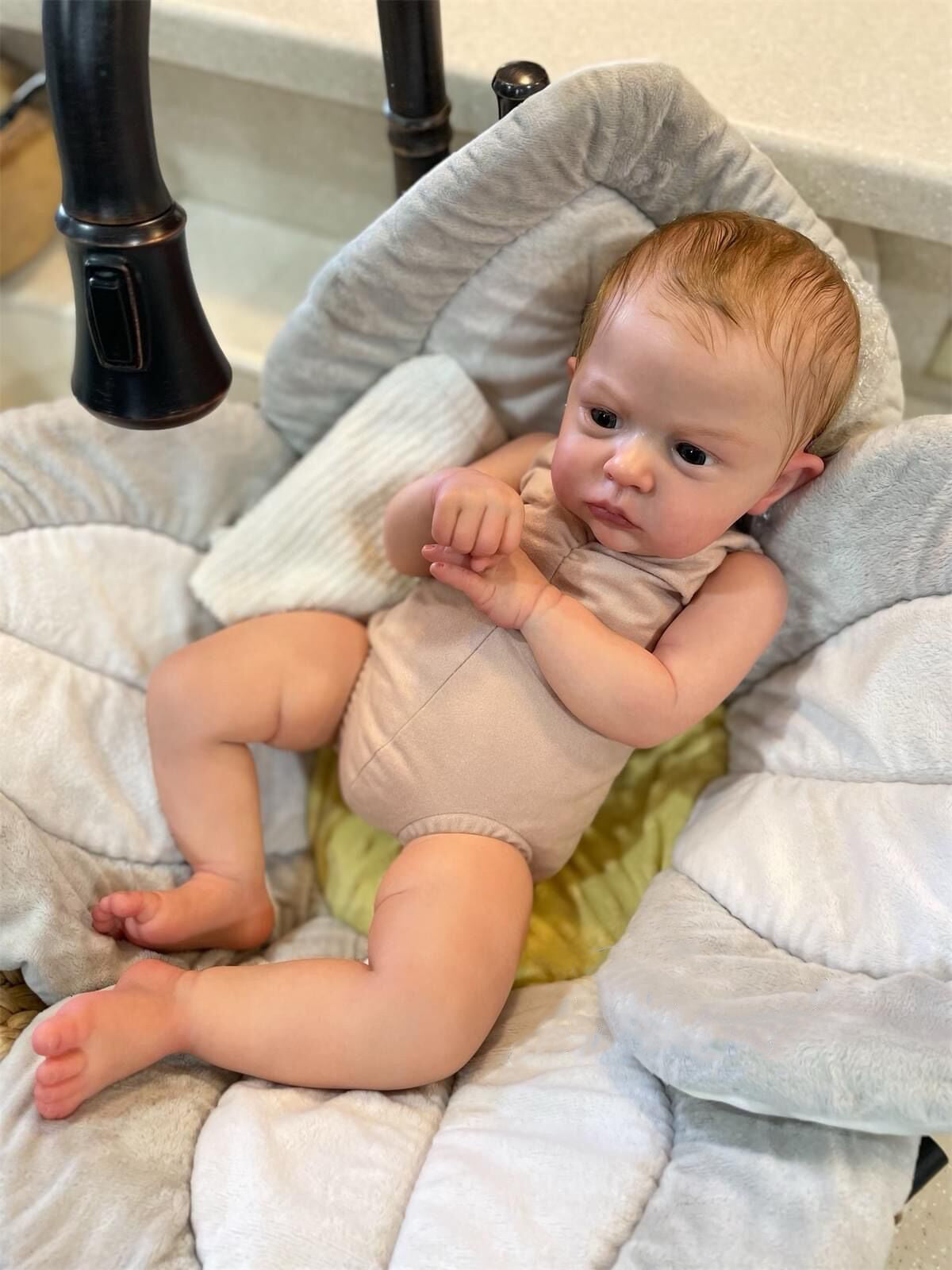 23 Inch Cuddly Reborn Baby Doll Soft Cloth Body Baby Doll Toddler