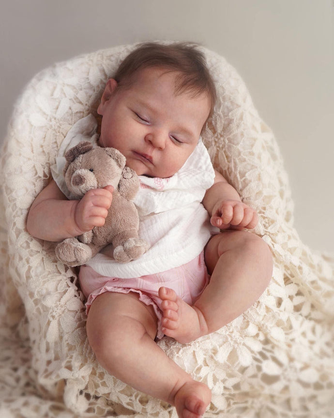 20 Inch Sleeping Lifelike Realistic Newborn Baby Dolls Real Life Reborn Baby Doll Cloth Body Sleeping Baby Doll Girl Kids Birthday Xmas Gift