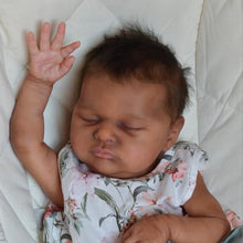 Загрузить изображение в средство просмотра галереи, 20 Inch Biracial Reborn Baby Doll Black Girl African American Reborn Baby Doll Realistic Newborn Baby Dolls Xmas Gift for Kids

