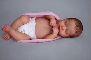 Realistic Reborn Baby Doll Sleeping Silicone Baby Doll Girl 20 Inch Real Life Newborn Baby Doll LouLou