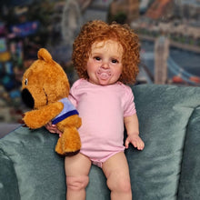 Carregar imagem no visualizador da galeria, Big Toddler Reborn Doll Soft Silicone Reborn Baby Doll Cuddly Realistic Newborn Baby Doll
