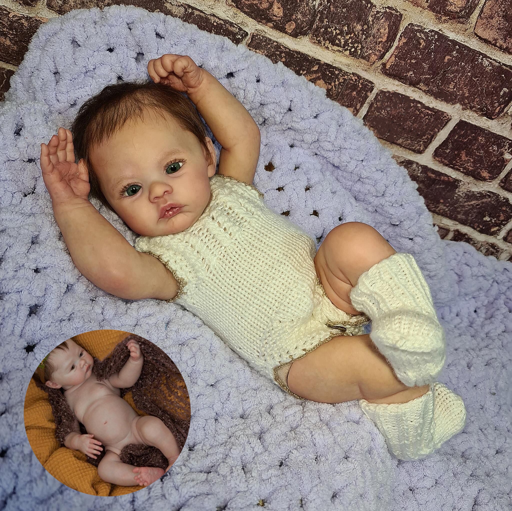 19 inch Lovely Lifelike Reborn Baby Doll Girl Realistic Soft