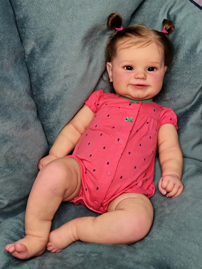 24 Inch Lovely Lifelike Realistic Reborn Toddler Doll Huggable Newborn Baby Doll Girls