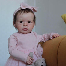 Carregar imagem no visualizador da galeria, 24 inch Lifelike Reborn Toddler Baby Dolls Realistic Newborn Baby Doll Cloth Body Cuddly Baby Dolls Girl Birthday Xmas Gift for Kids
