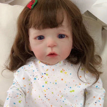 Загрузить изображение в средство просмотра галереи, 24 Inch 60cm Reborn Toddler Girl Weighted Soft Cloth Body Reborn Baby Doll Newborn Babies Gift for Kids
