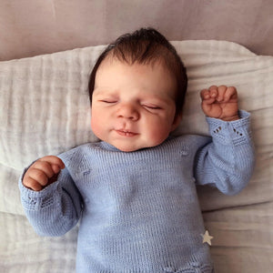18 Inch Lifelike Sleeping Reborn Baby Dolls Pascale Silicone Realistic Newborn Baby Doll Gift