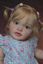 画像をギャラリービューアに読み込む, 26inch Lovely Lifelike Reborn Toddler Girl Cloth Body Adorable Realistic Newborn Baby Doll Gift
