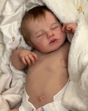 Laden Sie das Bild in den Galerie-Viewer, 20 inch Lovely Sleeping Lifelike Reborn Baby Dolls LouLou Realistic Cuddly Newborn Baby Dolls Gift
