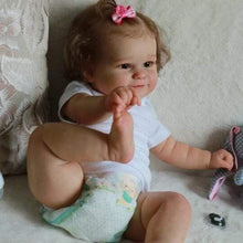 Загрузить изображение в средство просмотра галереи, 20 Inch Realistic Newborn Baby Doll Soft Silicone Simulation Reborn Baby Doll Xmas Gift Toy for Kids Age 3+
