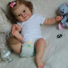 Загрузить изображение в средство просмотра галереи, 20 Inch Realistic Newborn Baby Doll Soft Silicone Simulation Reborn Baby Doll Xmas Gift Toy for Kids Age 3+
