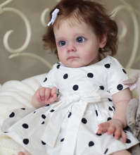 画像をギャラリービューアに読み込む, 24inch Lovely Lifelike Reborn Toddler Girl Cloth Body Realistic Newborn Baby Doll Gift Toys for Kids
