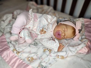 22inch Lovely Adorable Lifelike Reborn Baby Doll Realistic Sleeping Cuddly Baby Dolls Gift for Kids