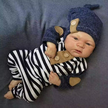Загрузить изображение в средство просмотра галереи, 17inch Real Life Reborn Baby Dolls Elijah Soft Silicone Realistic Newborn Baby Doll Xmas Birthday Gift
