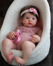 画像をギャラリービューアに読み込む, 19 Inch Lifelike Reborn Baby Dolls Girls Cloth Body Cuddly Reborn Baby Doll Realistic Newborn Toddler Baby Dolls

