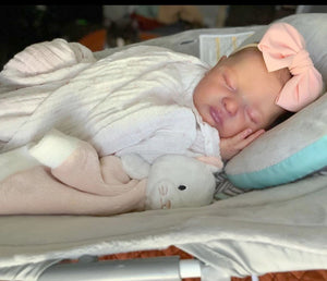 19 Inch Real Reborn Baby Dolls Laura Sleeping Lifelike Reborn Baby Girl Doll Realistic Reborn Baby Doll