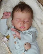 Загрузить изображение в средство просмотра галереи, 18 Inch Sleeping Lifelike Newborn Baby Dolls Soft Cloth Body Realistic Reborn Baby Doll Girl Gift
