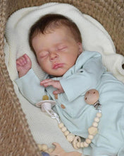 Carica l&#39;immagine nel visualizzatore di Gallery, 18 Inch Sleeping Lifelike Newborn Baby Dolls Soft Cloth Body Realistic Reborn Baby Doll Girl Gift
