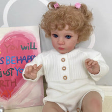 画像をギャラリービューアに読み込む, 24 Inch Lifelike Reborn Toddlers Girl Doll Lovely Realistic Newborn Baby Doll Adorable Reborn Baby Dolls Gift for Kids
